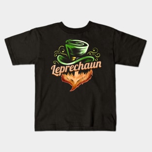 Green Hat, Red Beard, Leprechaun On St Patricks Day Kids T-Shirt